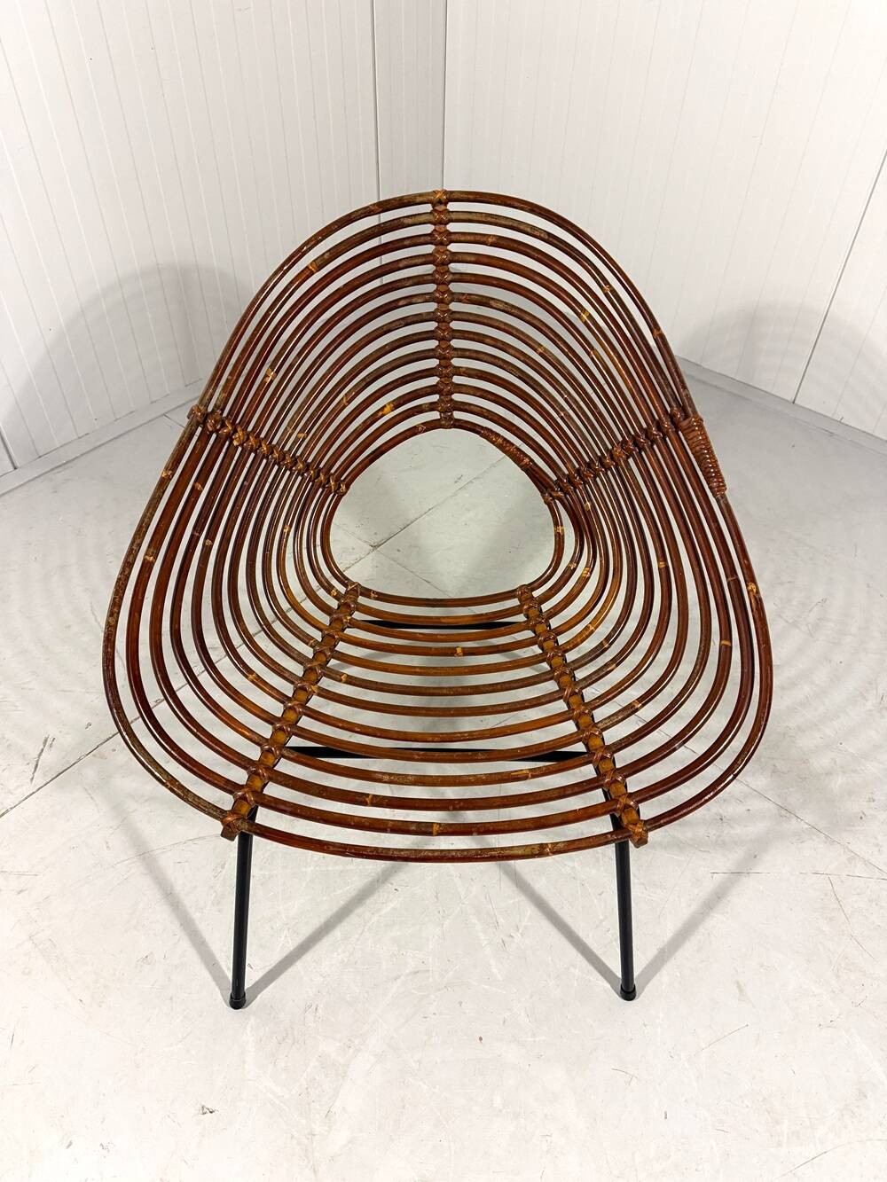 Rattan easy chairs by Rohé Noordwolde, Netherlands 1950-60’s