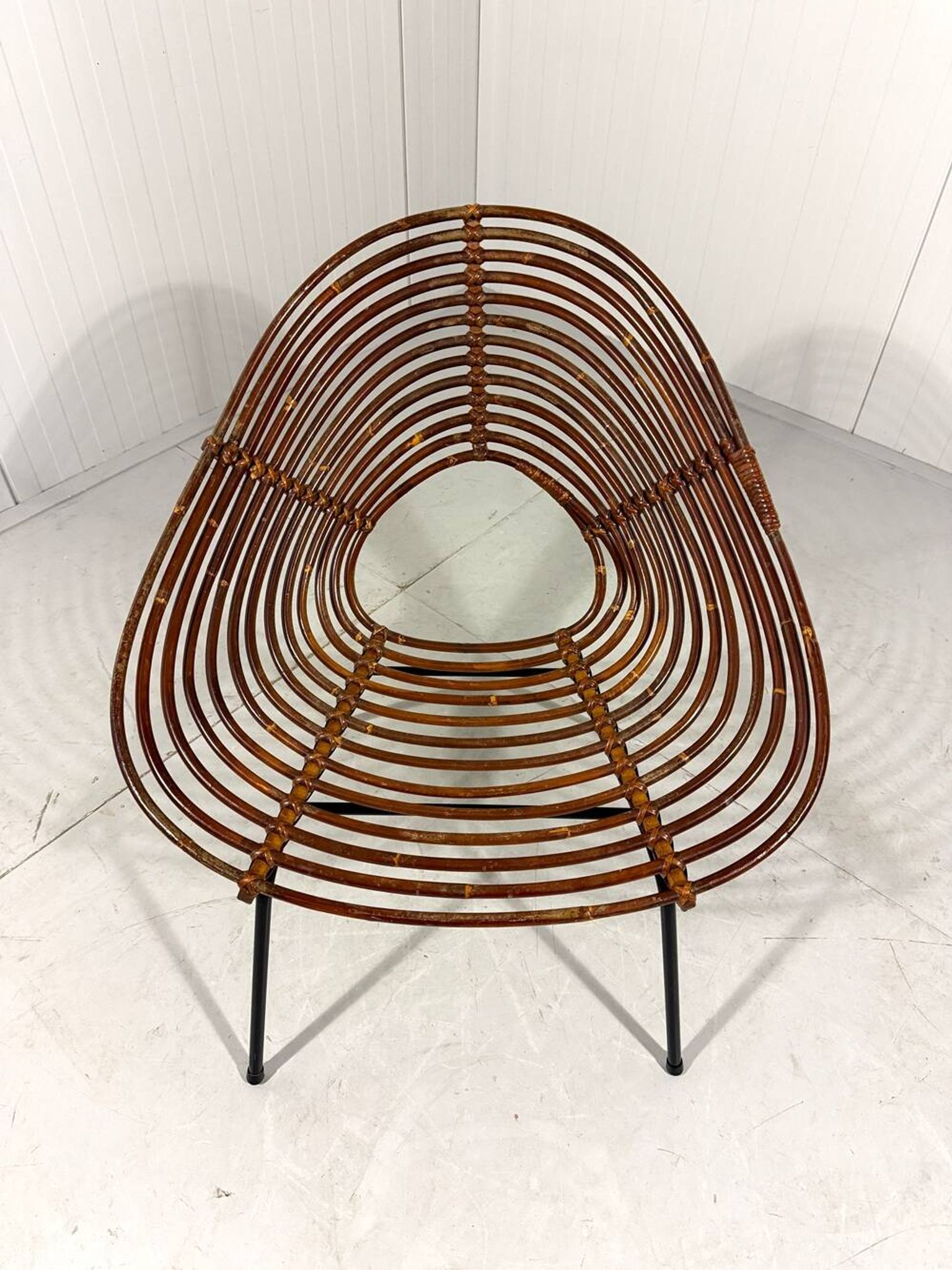 Rattan easy chairs by Rohé Noordwolde, Netherlands 1950-60’s