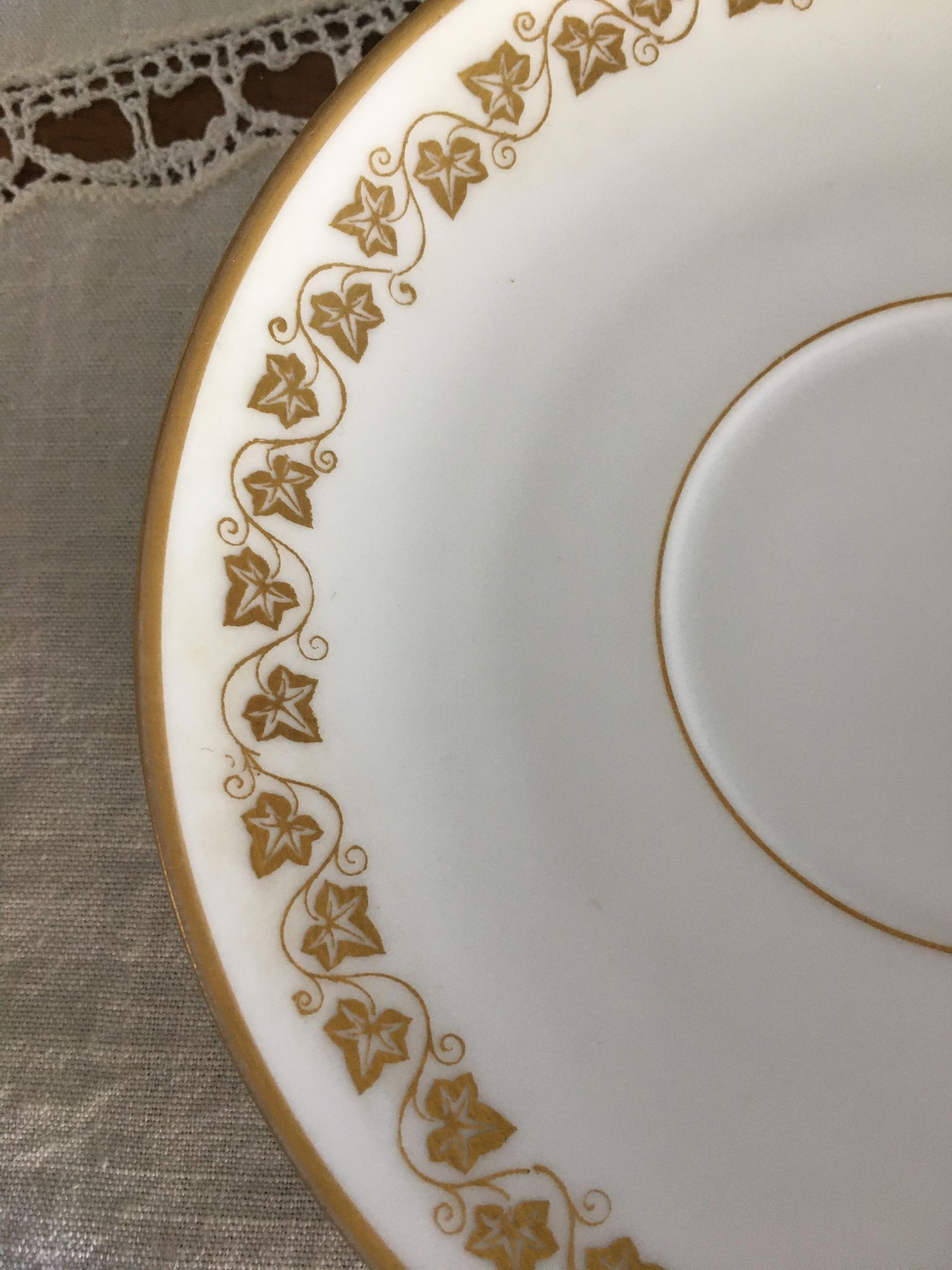 Antique Limoges porcelain tea cups