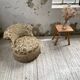 Fauteuil napoléon fleuri XIXème