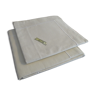 2 pillowcases beige cotton 65 x 65