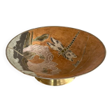 Cloisonné brass cup