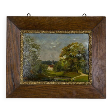 Landscape, 1894, Oil on Canvas, Framed