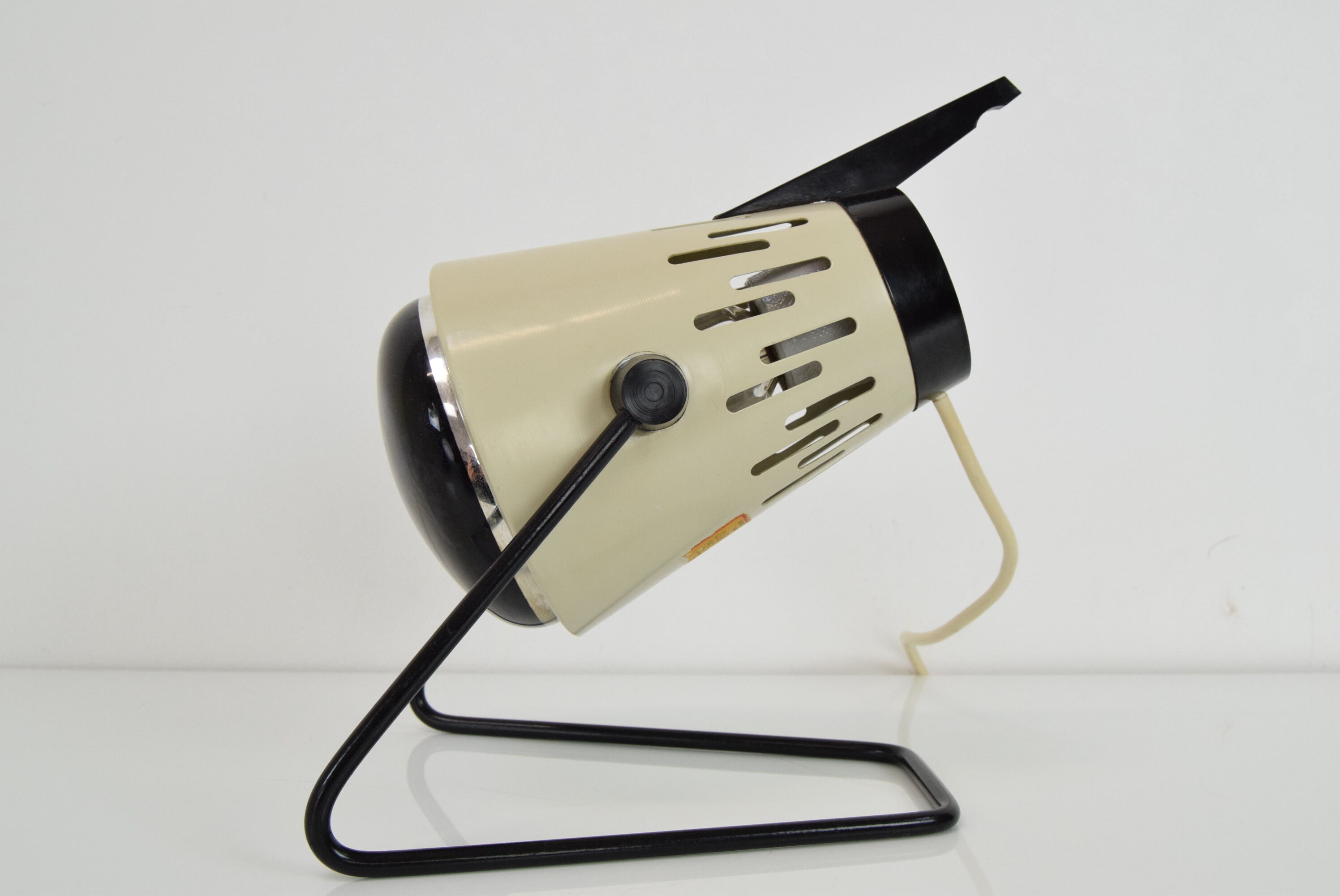 Mid-century infra table lamp,r ed light, circa 1980's