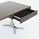 Trau Arredamenti Metallici S.P.A. large desk in rosewood Italy 1960