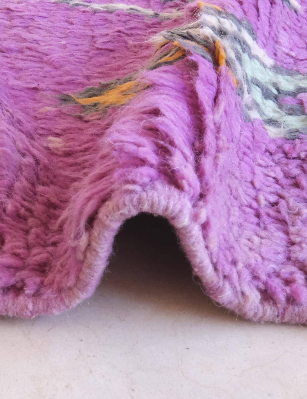 Purple Berber Rug - 303 x 200 cm