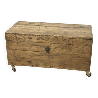 solid oak chest