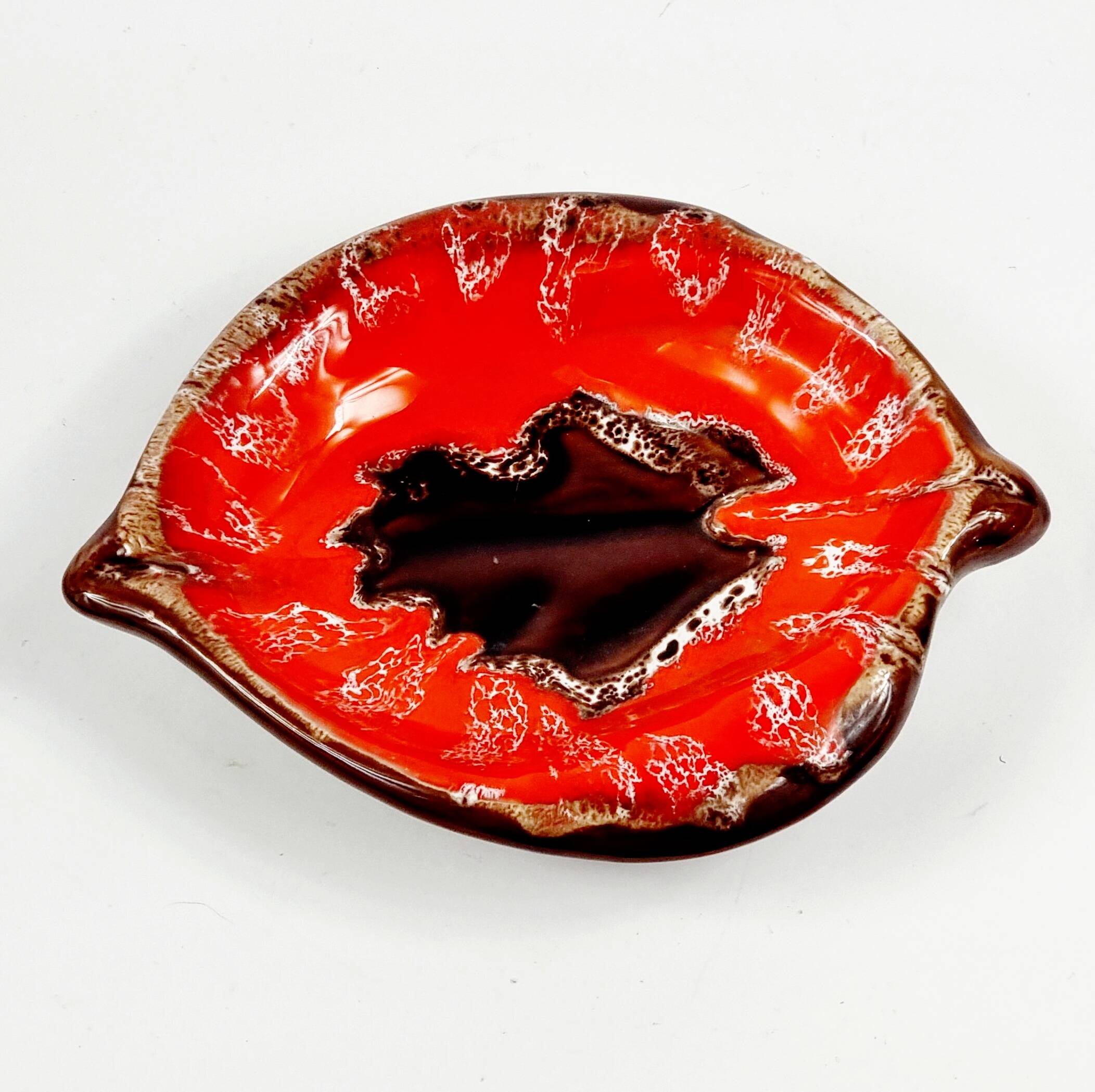 Mid Century Modern Glazed Ceramic Bowl/Catchall from Vallauris, France, 1960s/1970s