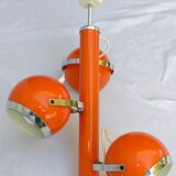 Chandelier with adjustable balls 70s model "eyeball" orange