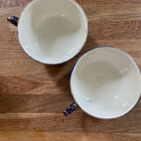 Lot de 2 tasses à chocolat anciennes