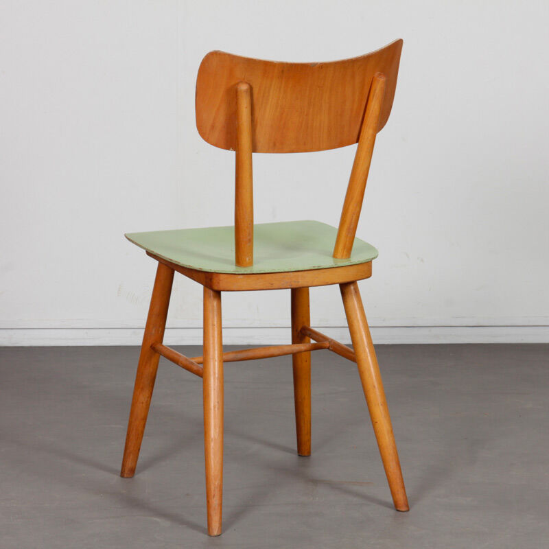 Vintage wooden chair produced by Ton, 1960