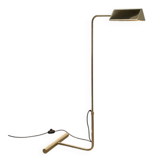 Mid-century floor lamp with counterweight in brass, 1960s