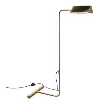 Mid-century floor lamp with counterweight in brass, 1960s