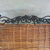 Wrought iron and wicker magazine door - Year 1970