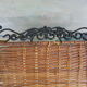Wrought iron and wicker magazine door - Year 1970
