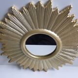 Golden wall sun mirror design baroque modern contemporary style