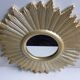 Golden wall sun mirror design baroque modern contemporary style