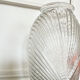 Vintage draped glass vase