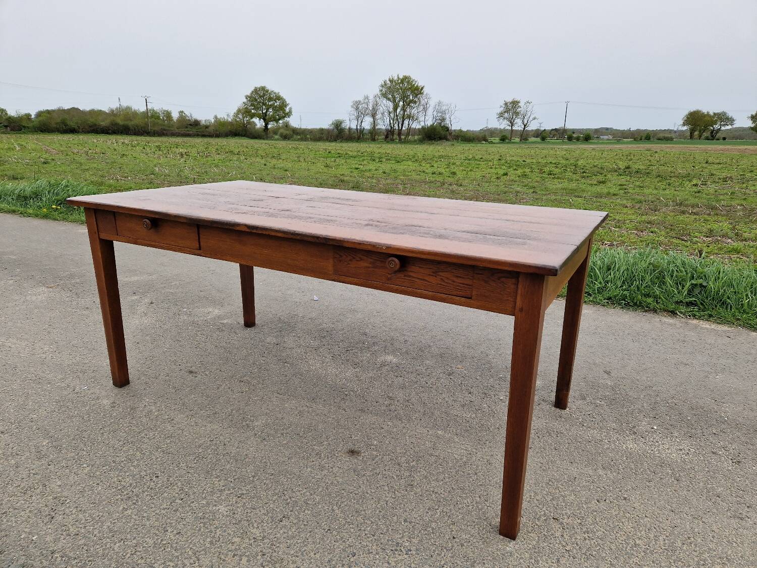Solid farm table 1m70