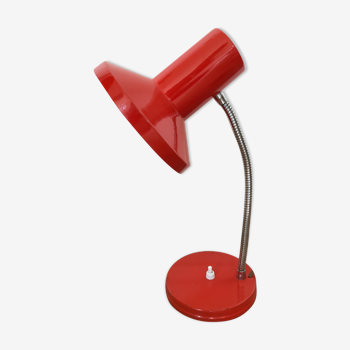 Articulated lamp in red metal year 70