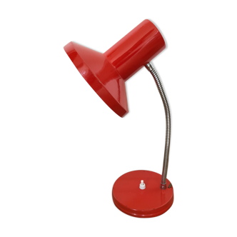 Lampe articulée en métal rouge année 70