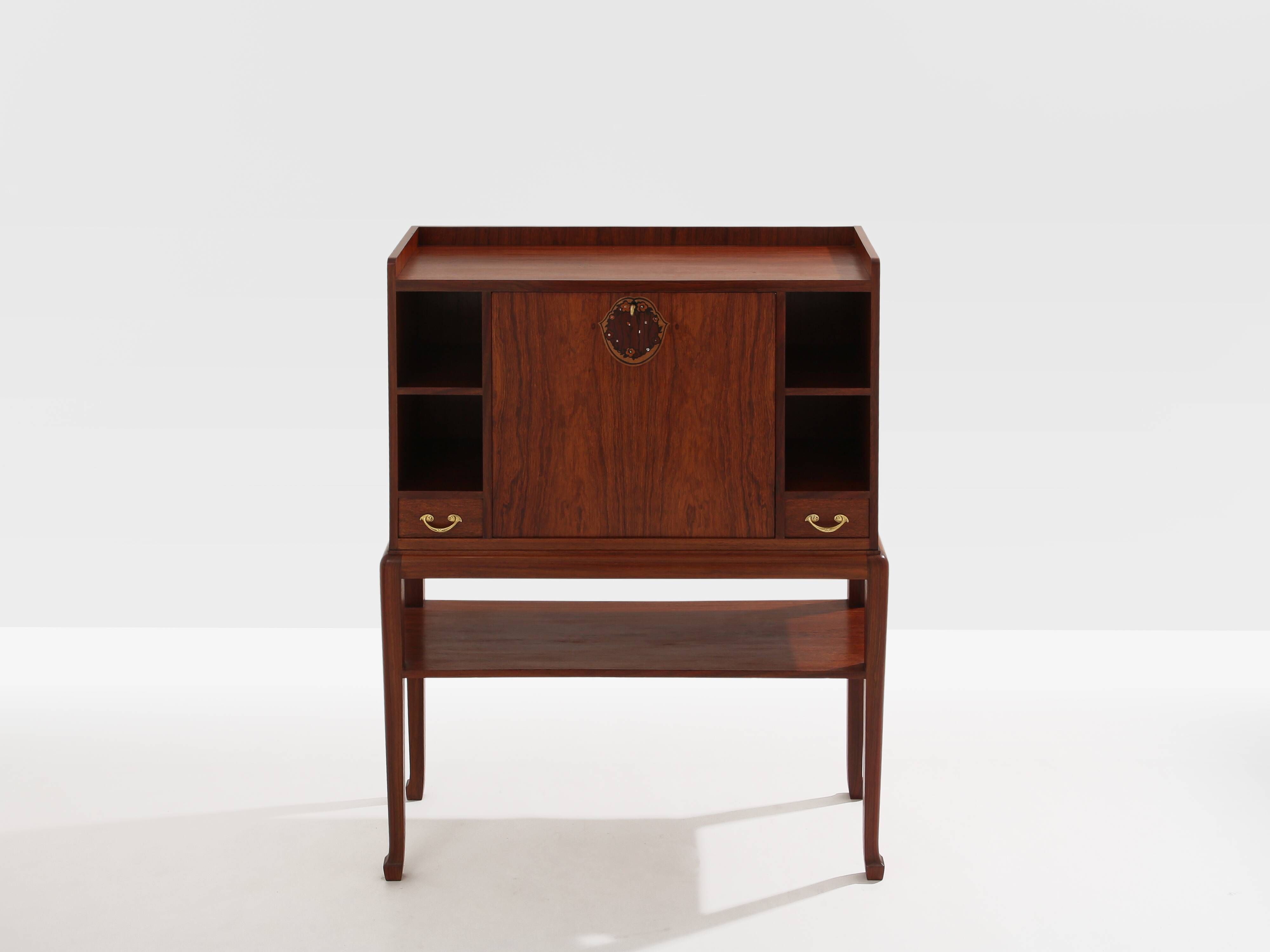 Louis Majorelle secretary cabinet in rosewood circa 1910