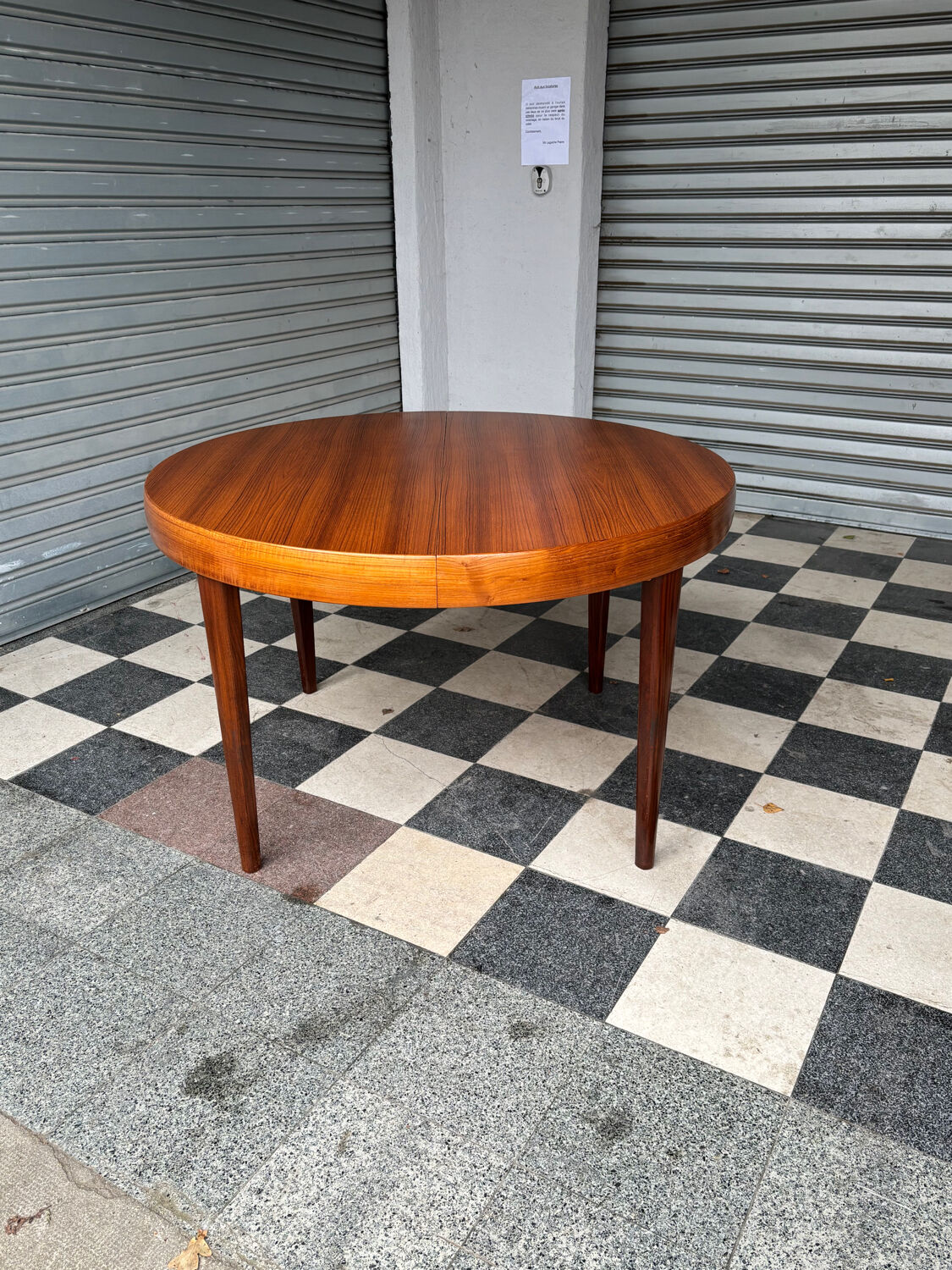 Table extensible en teck vintage