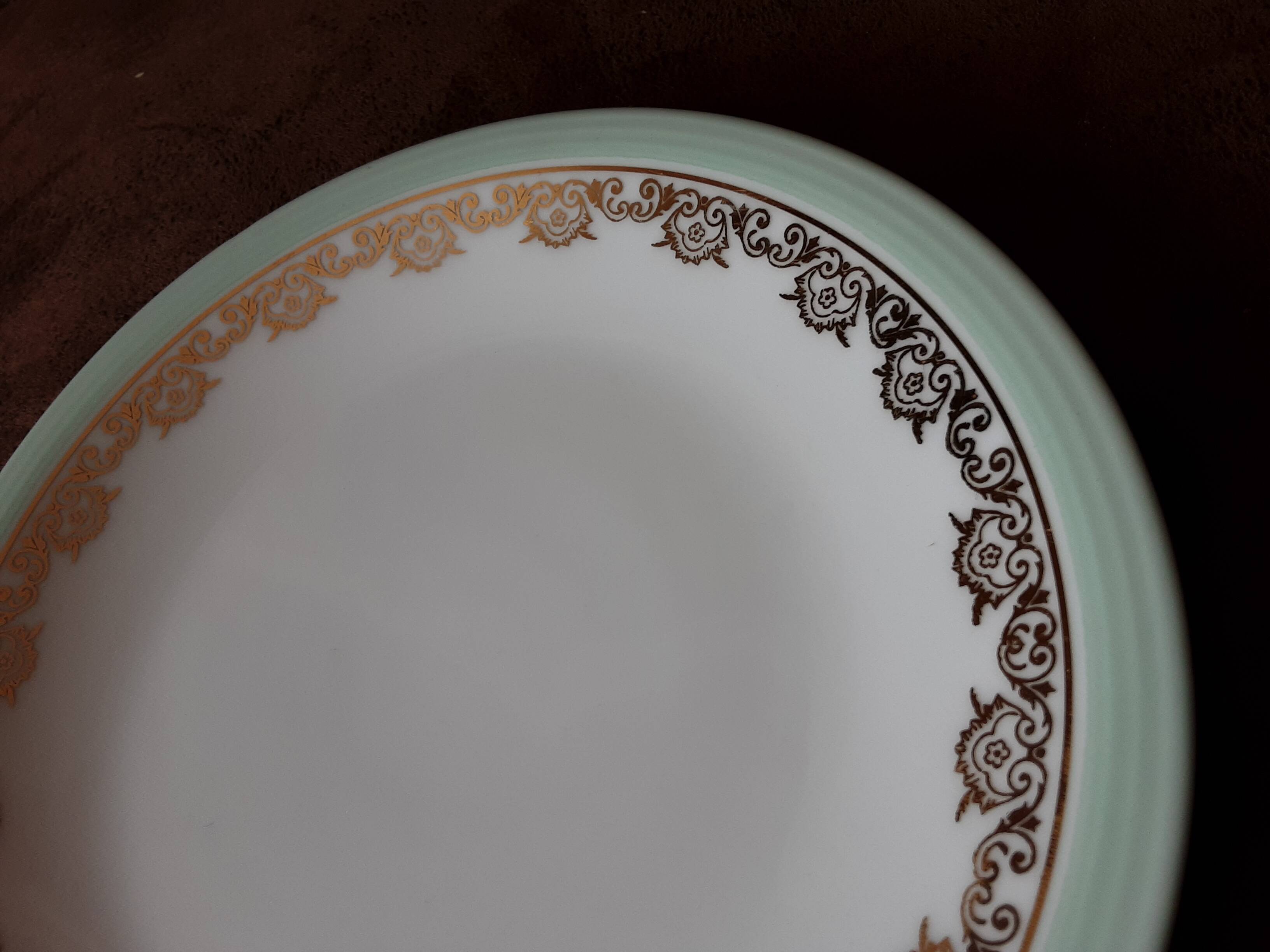 Set of 6 R T M Paris dessert plates