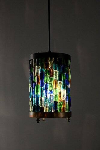 Lustre vintage en laiton