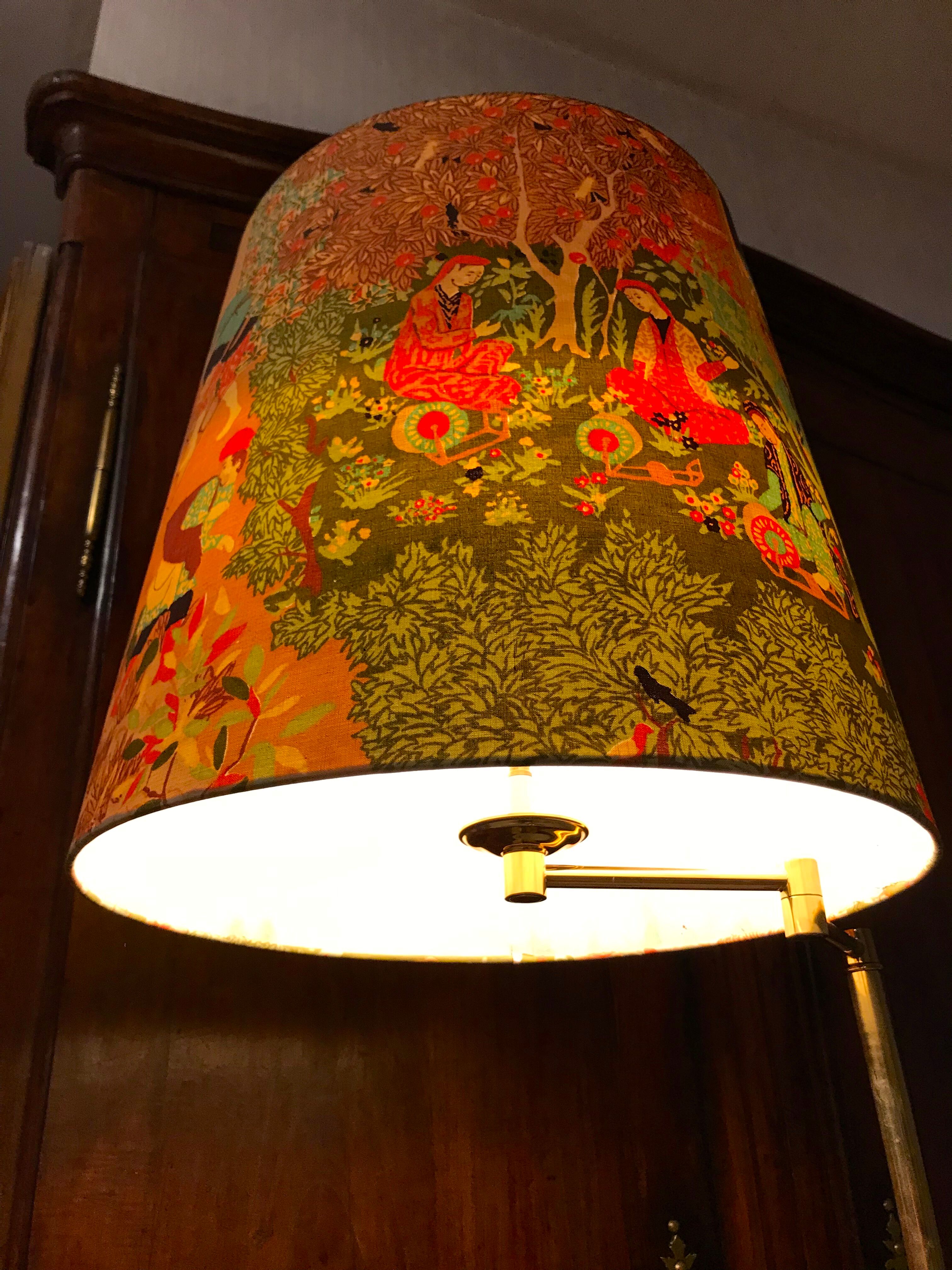 Vintage lampshade persian tales and garden paradise