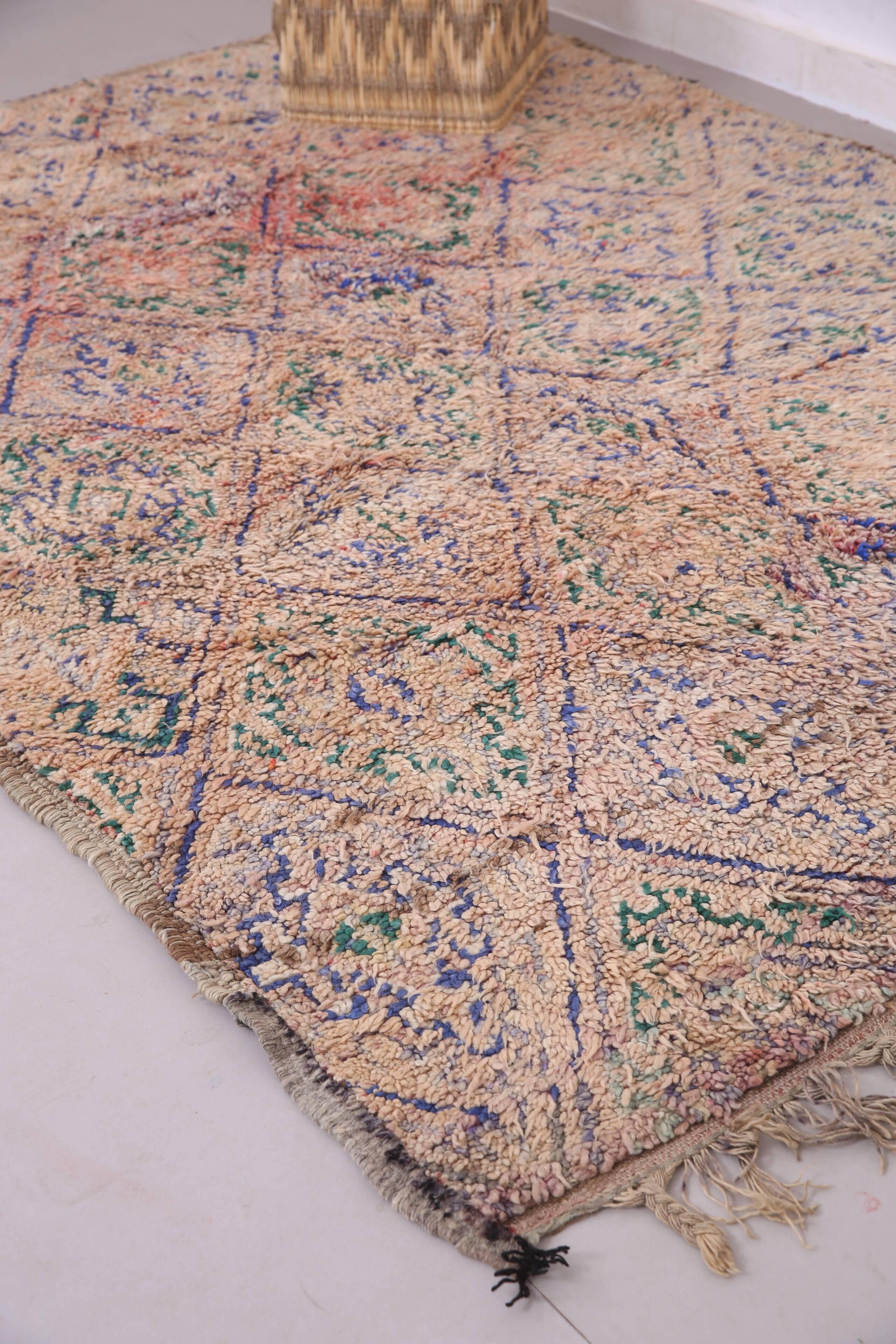 Vintage Moroccan Rug 183 x 257 cm - Berber Wool Rug - Handmade Bohemian Rug