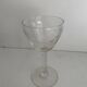 Set of 6 port wine glasses with engraved cherry decor from the 50s/60s