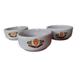 Set of 3 Saint Amand Earthenware Ramekins