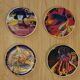 Coasters by the artist Guillaume Cornelis, known as Corneille, from 2001.