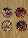 Coasters by the artist Guillaume Cornelis, known as Corneille, from 2001.