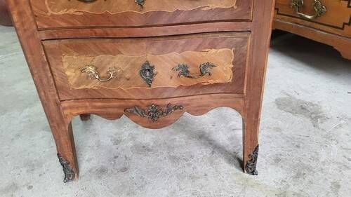Small antique rosewood secretary with marble top ref je