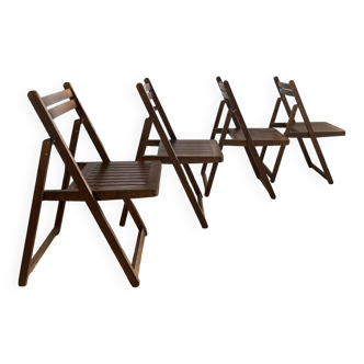 4 chaises pliantes années 1960