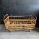 Lit enfant vintage rotin et osier