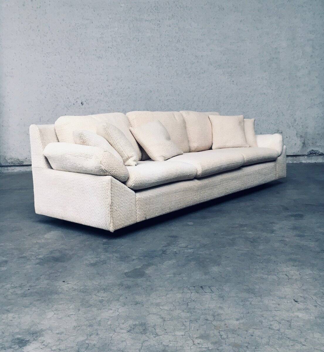 Mid-Century Modern Design Boucle Wool 3-Seater Sofa, 1960s