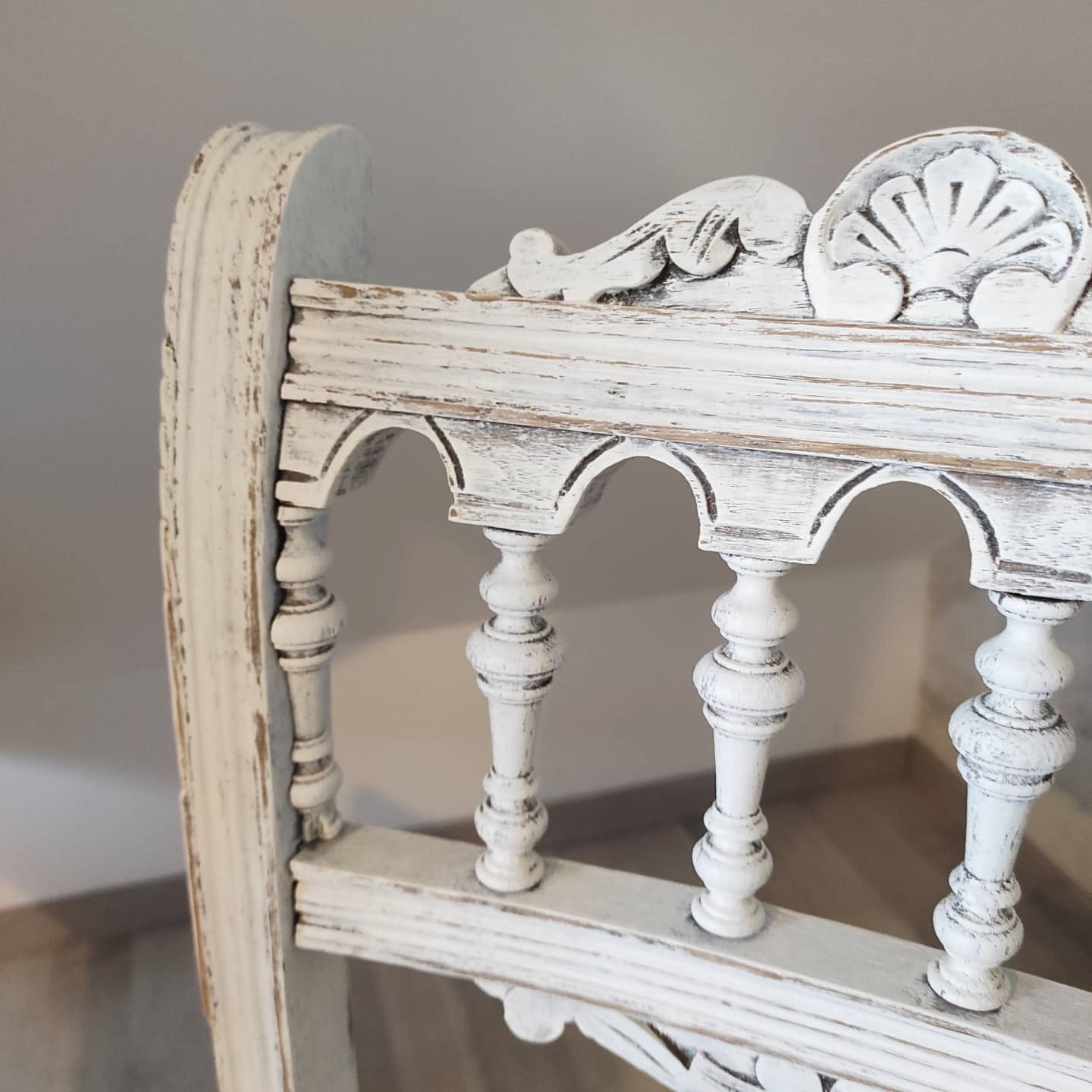 Restyled Henri II style chair