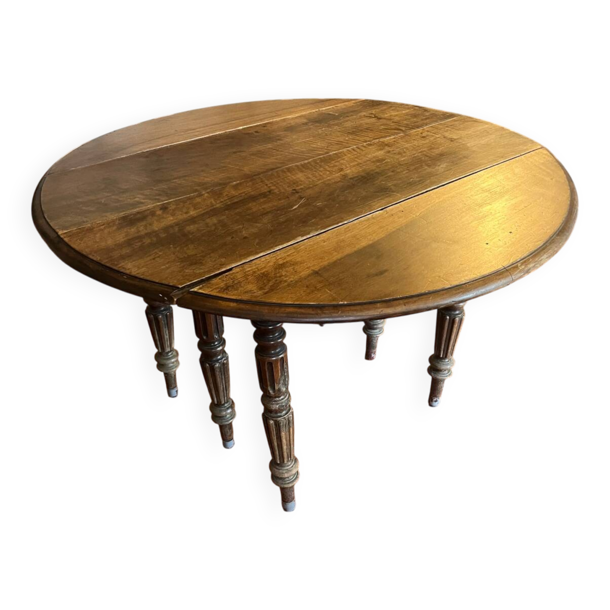 Six-foot wooden table