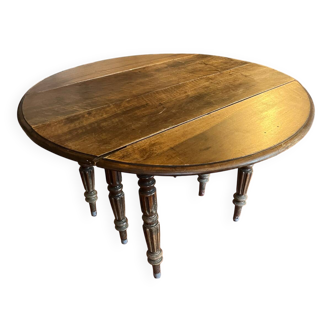 Six-foot wooden table