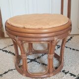 Bamboo and rattan stool