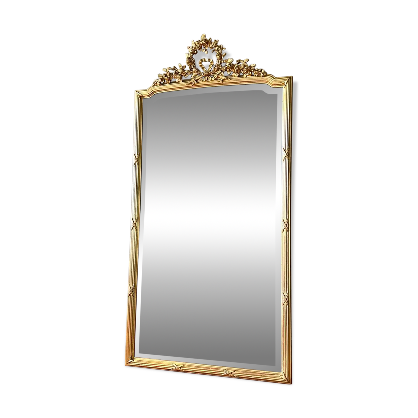 Antique gilded mirror Louis-Philippe Louis XVI