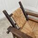 Fauteuil paillé 1950 dlg Dudouyt