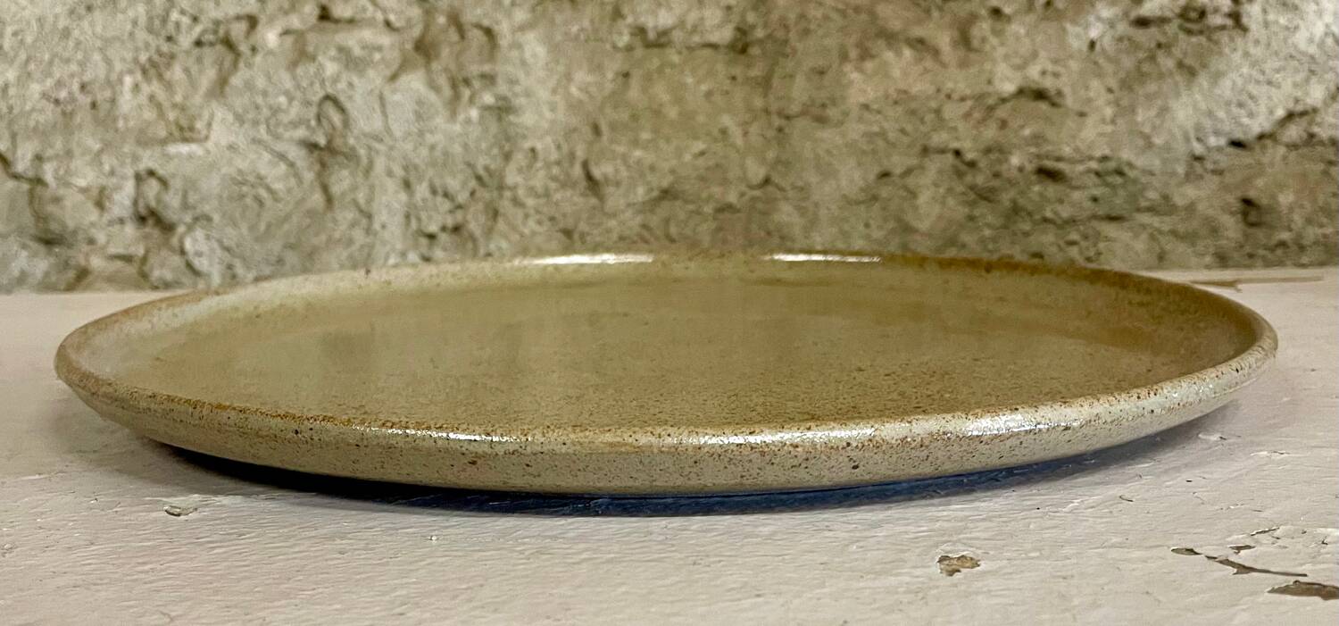 Large stoneware plate 32 cm