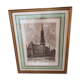 Painting lithograph engraving etching Brussels Town Hall