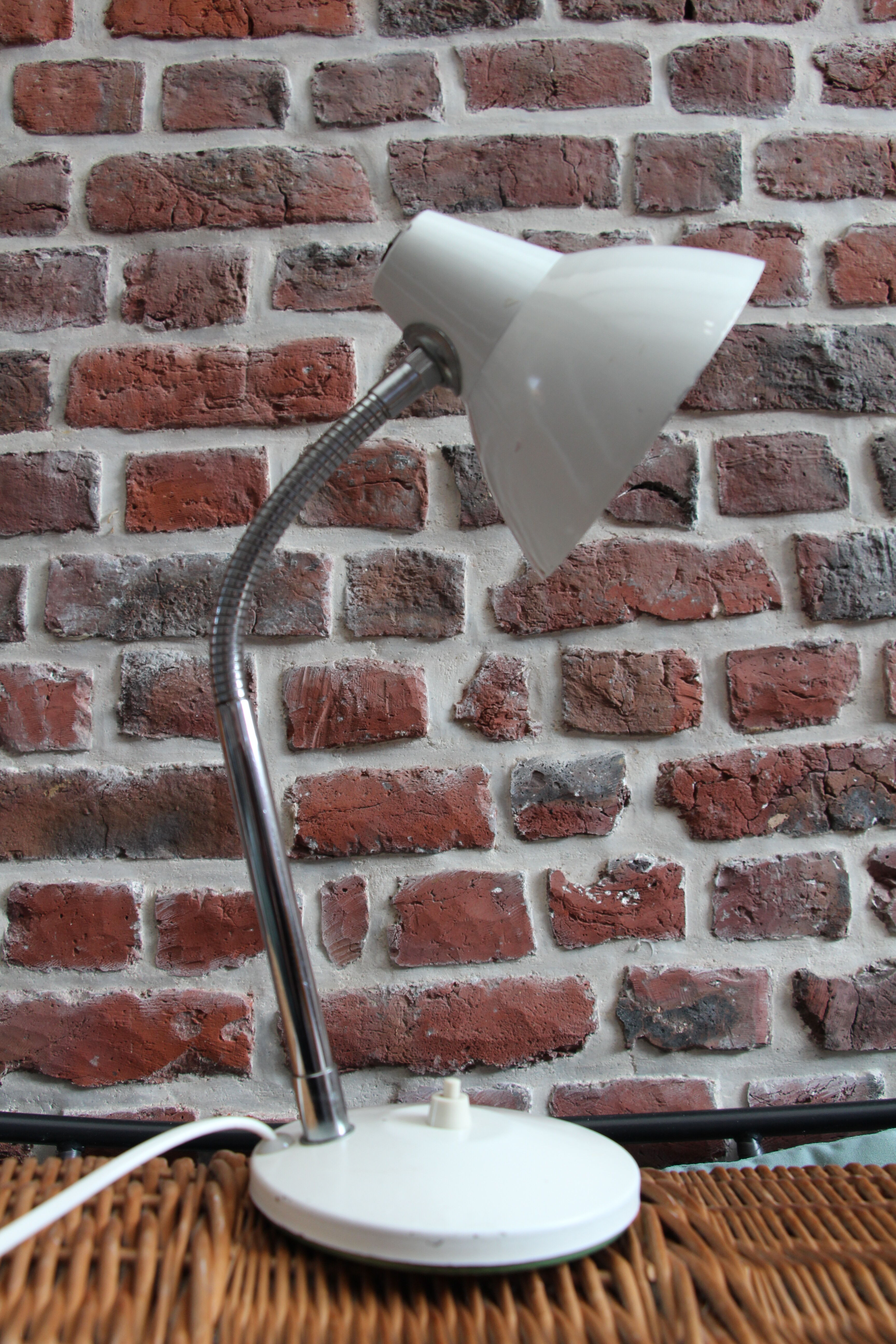 Desk lamp ALUMINOR white 70's