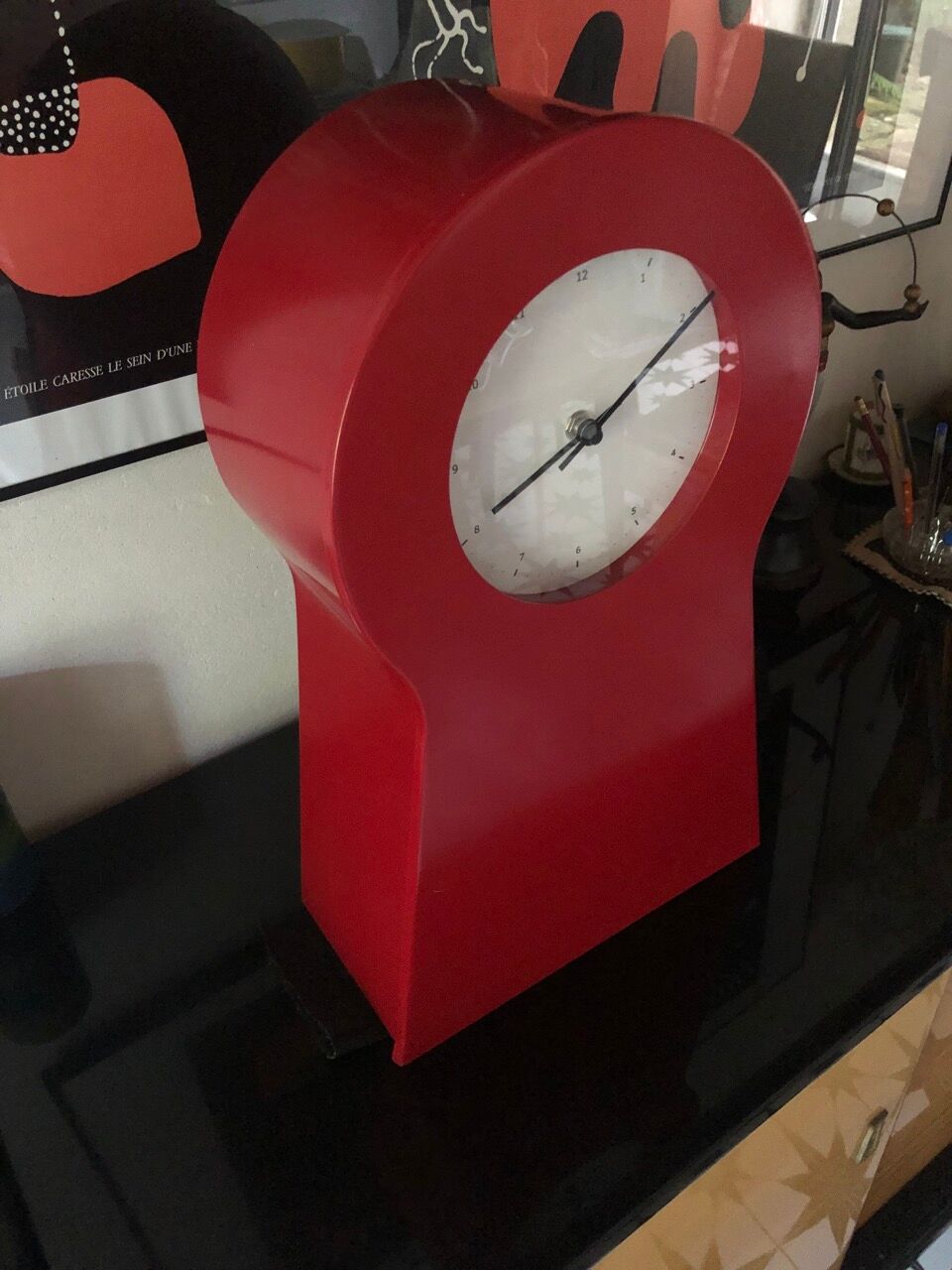 Horloge, vintage ikea ps Rouge