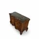 antique walnut serpentine commode